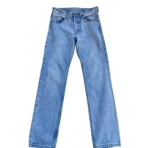 Brandy Melville J. Galt Womens Size Medium Light Wash Denim Jeans Button Fly‎